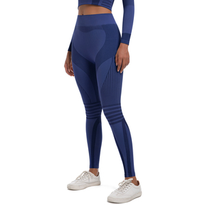 Leggings de Yoga para Mujer con Logotipo Personalizado, Cintura Alta, Costuras en Contraste, Secado Rápido, Elásticos en 4 Direcciones, para Gimnasio y Fitness - Product Image 4