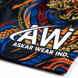 Pantalones Cortos de Artes Marciales Mixtas Askar Unisex, Impresión por Transferencia de Calor, Transpirables, Ligeros, de Secado Rápido, de Poliéster, para Adultos, con Logotipo Frontal - Product Image 3