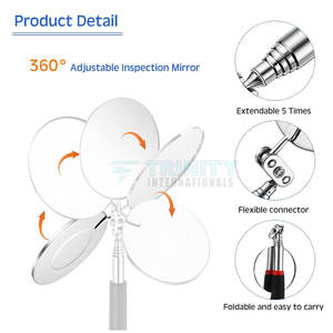 Miroir buccal de qualité supérieure en acier inoxydable pour dentistes - Product Image 6