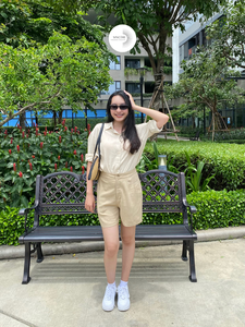 Breathable OEM ODM Linen Blended Shorts Loose Fit Non-fading Non-shrinking From Vietnam Manufacturer Factory Custom Clothing - Product Image 5