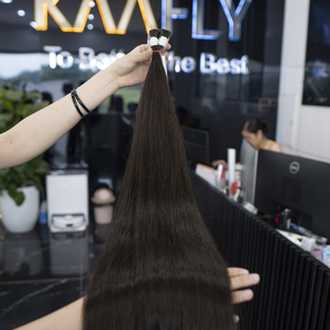 Paquets de cheveux humains vierges 100% bruts, ondulés naturels de style Fumi européen doux pour les femmes américano-asiatiques directement du Vietnam - Product Image 3