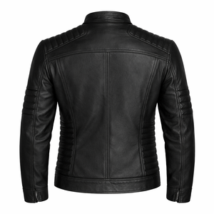 Chaqueta de Cuero Original Personalizada para Hombre, Chaqueta de Motociclista Clásica de Cuero Vacuno, Abrigo de Motocicleta de Cuero Auténtico, Ropa de Abrigo Cálida para Invierno, OEM - Product Image 4