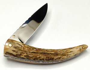 Cuchillo utilitario Drop Point con hoja de acero y mango de madera, cuchillo de supervivencia para exteriores, 0.5 mm de grosor, 6.7 pulgadas de longitud total - Product Image 4
