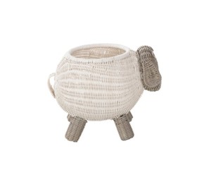 Handmade Sheep Shaped Woven <b>Storage</b> Basket for Nursery, Kids Toy Organizer <b>Bin</b>, Decorative Wicker Animal Basket from Vietnam - Product Image 2