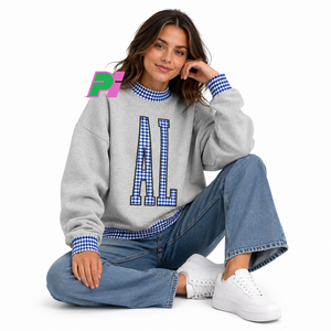 Sudadera de Cuello Alto para Mujer, Estilo Alabama, con Bordado Personalizado de AL, 100% Algodón, Ropa Urbana, Transpirable, Diseño Invernal - Product Image 5