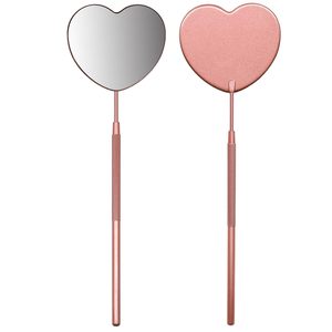 Miroir à cils adorable en forme de cœur, détachable, professionnel, en acier inoxydable de haute qualité, 2,2 pouces - Product Image 1