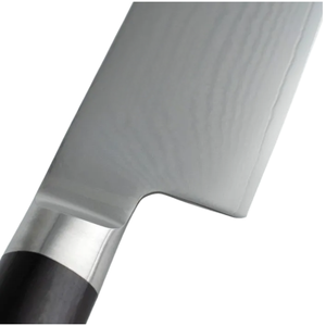 Couteau de chef Nakiri de 6,5 pouces, lame en acier inoxydable, manche en bois brun, couteau de cuisine pour hacher, trancher et couper en dés les légumes - Product Image 5