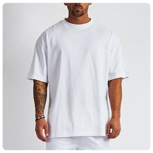 Camiseta Lisa de Primera Calidad al por Mayor/Ropa al por Mayor Unisex con Logotipo Personalizado, Camiseta Blanca con Cuello Redondo, Camiseta Extra Grande para Hombre - Product Image 5