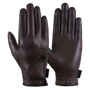 Gants de golf en cuir PU bleu sarcelle et noir avec paume antidérapante, gants de sport unisexes pour l'extérieur, fermeture à boucle et crochets - Product Image 3