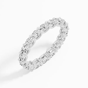 Vente en gros de bagues de fiançailles en or massif 10 carats avec moissanite taille ovale, 1,63 carat, plaqué rhodium, sertie à griffes, pour femmes, B2B - Product Image 3