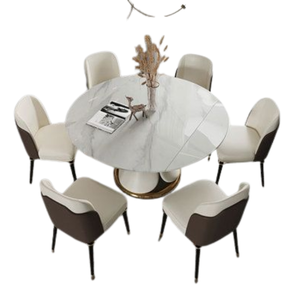 Ensemble de table à manger ronde de luxe de qualité supérieure ensemble de salle à manger nordique pour restaurant et café meubles de qualité supérieure à vendre - Product Image 2