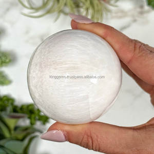 ลูกบอลสโคแลไซท์ธรรมชาติสีขาวหินคริสตัลบำบัดกึ่งมีค่าแกะสลักพลอยฮวงจุ้ยสำหรับการบำบัดแบบเรกิสำหรับการทำสมาธิแบบเรกิ - Product Image 6