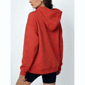 Sudadera con Capucha Extra Grande de Moda para Mujer, Acogedora, 100% Algodón, con Estampado, Forro Polar, Bolsillo Delantero, Estilo Casual de Invierno - Product Image 4