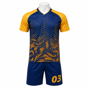 Conjunto de Camiseta de Fútbol de Verano con Cordón Ajustable y Estampado por Transferencia de Calor Personalizado, Uniforme de Fútbol para Hombre de Secado Rápido y Transpirable - Product Image 4
