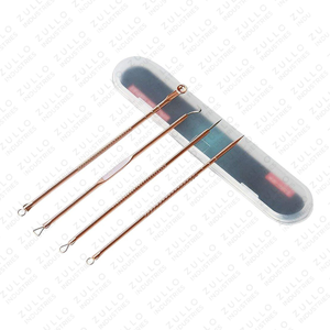 Juego Profesional de 4 Piezas para Extraer Acné y Puntos Negros, Herramientas de Cuidado Facial de Acero Inoxidable, Herramientas de Extracción Facial Premium de 4 Piezas - Product Image 6