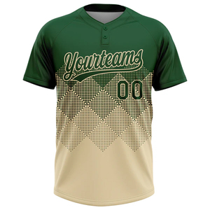 Personalized Two Button Baseball <b>Softball</b> Jersey <b>Uniform</b> Youth Adults Men Women Athletic Wear OEM Supplier - Product Image 2