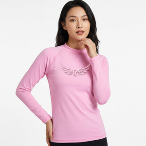 <b>BJJ</b> MMA <b>Rashguard</b> Girls' Long Sleeve Compression Breathable UPF50+ Waterproof Spandex/Polyester Anti-Rip No-Gi Grappling - Product Image 1