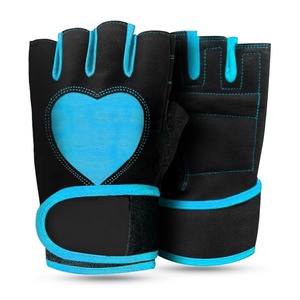 Gants de cyclisme unisexes en cuir écologique pour sports d'hiver, sans doigts, antidérapants, absorbant les chocs, respirants - Product Image 4
