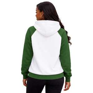 Sweat à capuche à manches raglan blanches de la sororité Iota Phi Lambda, année de fondation 1929, manches vert émeraude, vêtements à lettres grecques, haut pour femme - Product Image 4