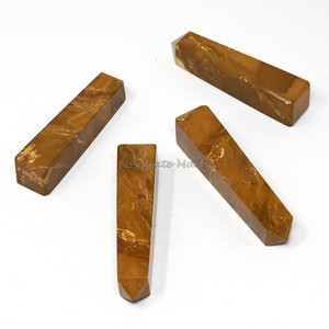 Cristal natural al por mayor Ágata Verde Aventurina Torre 4 Forma facetada puntiaguda Super Calidad - Product Image 3