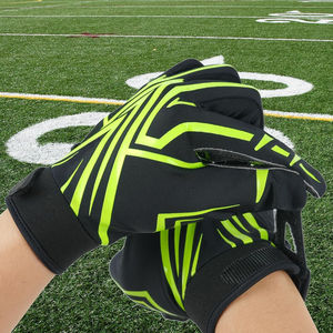 Gants de football américain sur mesure de haute qualité, vente en gros, confortables, en cuir, imperméables, couleur et logo personnalisables, pour l'extérieur - Product Image 3