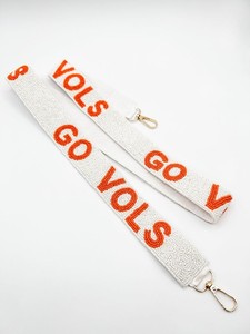 Bolso de hombro con correa de cuentas de colores blanco y rojo ROLL TIDE, diseño de cuentas elegante y hermoso, hecho a mano y personalizable. - Product Image 6