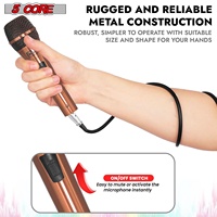 Microphone dynamique XLR 5Core pour karaoké, chant, studio, microphones portatifs