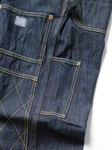 Jeans en denim pour homme de haute qualité, personnalisés, bleu délavé, brodés, respirants, coupe large, style streetwear décontracté, hip-hop, Y2K, OEM ODM, en coton - Product Image 5