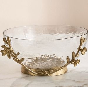 Ensemble de bols décoratifs en corail doré de luxe, panier à fruits en métal, centre de table moderne, décoration d'intérieur - Product Image 5