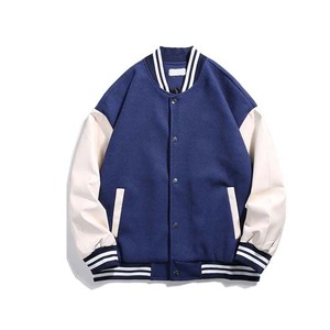 Veste universitaire de baseball unisexe de haute qualité, broderie chenille, polaire, style Letterman, col montant, respirante, réversible, hiver - Product Image 3