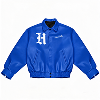 Blouson d'hiver en cuir PU pour homme, grande taille, coupe décontractée, coupe-vent, idéal pour la moto (OEM)