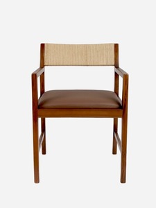 Silla de Madera Maciza Premium con Ratán Tejido a Mano, Muebles Escandinavos Minimalistas para Restaurantes y Hostelería - Product Image 2