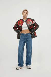 Chaqueta Bomber Retro Personalizada 2026, Chaqueta de Invierno de Poliéster Suave, Talla XL, Bordado, Ropa de Motociclismo y Automovilismo - Product Image 6