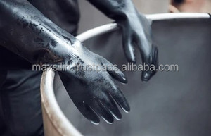 Gants industriels en caoutchouc noir 330 mm, épaisseur moyenne, antidérapants, non stériles, pour usage domestique, tailles L/XL/XXL - Product Image 2