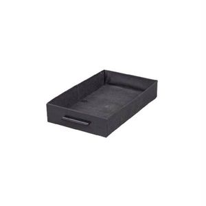 Scrivania per Computer in Truciolato Effetto Legno Nero con Tessuto Non Tessuto, 2 Prese di Corrente, 140x50x86cm, Ripiano Multistrato e Cassetto - Product Image 4
