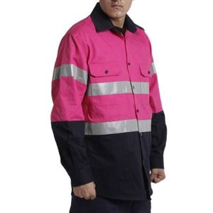 Camisa de Seguridad de Alta Visibilidad para Hombre, Manga Larga, Ligera, Resistente, Ropa de Trabajo, Diseño Reflectante - Product Image 3