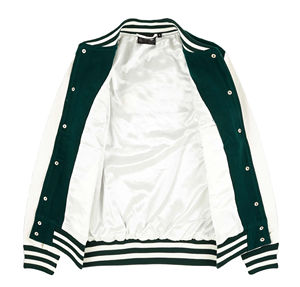 Nouvelle veste de baseball varsity pour homme sur mesure, patchwork, col montant, à capuche, en laine, de haute qualité - Product Image 3