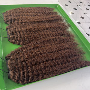 100% paquetes de cabello humano alineados con cutícula birmana cruda vietnamita sin procesar y cierre 100% cabello virgen se puede blanquear a 613 - Product Image 5