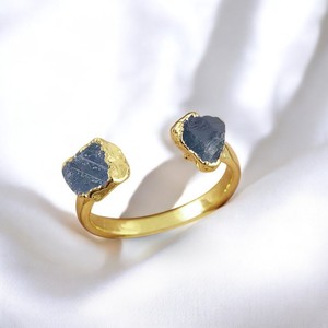 Bague Pierre de Naissance Saphir - Bague en Argent Sterling 925 Plaqué Or |   Bague en pierres précieuses pour femmes - Product Image 2