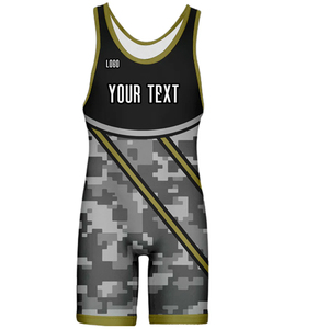 ชุดมวยปล้ำแบบแห้งคุณภาพสูงแบบซับลิเมชั่นสั่งทำพิเศษสำหรับผู้ชาย ออกแบบเองได้ - Product Image 5