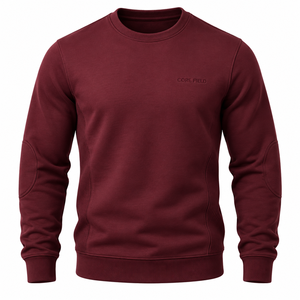 Men's <b>White</b> Oversized Regular Sleeve V-neck Pullover <b>Sweatshirt</b> with Front Logo Print Casual Autumn Wear Solid Shirt - Product Image 2
