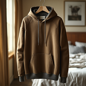 Sweat-shirt à capuche en coton épais pour homme, à manches régulières, en molleton, chaud et décontracté, style streetwear, avec personnalisation OEM - Product Image 4