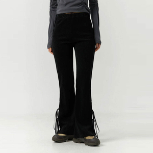 Nouveau pantalon évasé élégant pour femme 2025 en coton de haute qualité, style unique et tendance, en promotion - Product Image 1