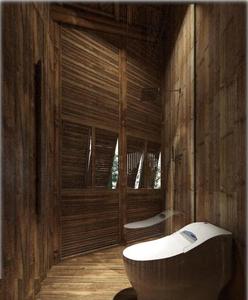 Maison préfabriquée en bambou Coastal Hideaway N2, toit en chaume, vue à 180°, bungalow écologique, resort, Airbnb, glamping, serre 40 HC - Product Image 3