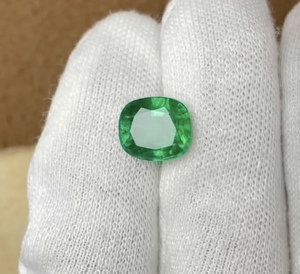 Genuine Natural Zambian Emerald <b>Cushion</b> Cut Loose Gemstone for Jewelry Making Supply - Product Image 6