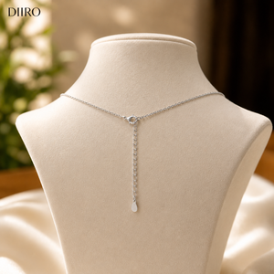 Pendentif élégant en moissanite, argent 925, forme ronde brillante, design fleur de diamant, bijoux de mariage classiques pour femmes - Product Image 4