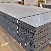 Placa de Acero al Carbono Cuadriculada A36 Q235B Antideslizante de Alta Calidad, Lámina Repujada para Material de Construcción