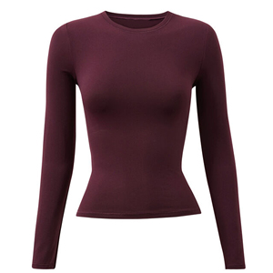 Top Corto Blanco para Mujer, Manga Tres Cuartos, Diseño Calado, Estilo Deportivo, Tejido de Punto, Spandex, Poliéster, Cuello Redondo, Corte Ajustado, Primavera Verano - Product Image 5