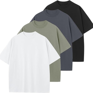 เสื้อยืดผู้ชายไซส์ใหญ่ สีพื้น ผ้าฝ้าย แขนสั้น คอกลม สไตล์ลำลอง ผ้าเจอร์ซีย์ถัก สีขาว เขียว เทา ดำ - Product Image 1
