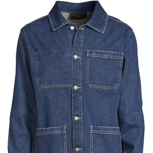 New Vintage Stylish Denim Jacket For Men <b>Boys</b> Customized Color Logo Breathable Eco-friendly Cotton Linen Fabric Light <b>Wash</b> Oem - Product Image 5